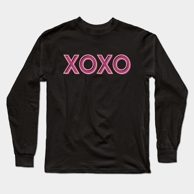 XoXo Pink Pinky Winky Cheerful Inspired Motivated Girly Cute Beautiful Text Style Meme Love Man's & Woman Long Sleeve T-Shirt by Salam Hadi